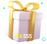 Receba seus bônus de boas-vindas no AA555